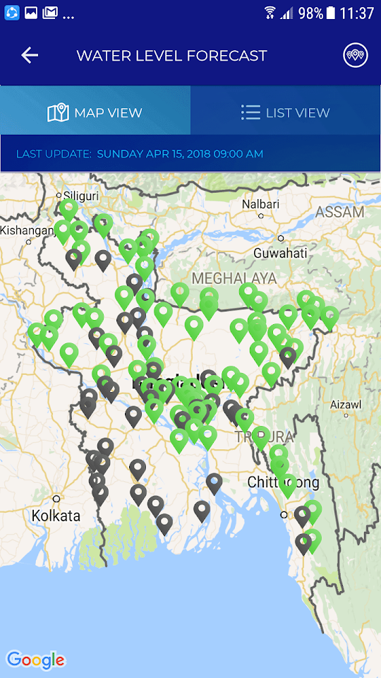 BWDB Flood App — screen 3