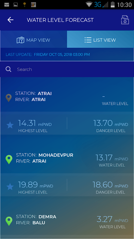 BWDB Flood App — screen 4