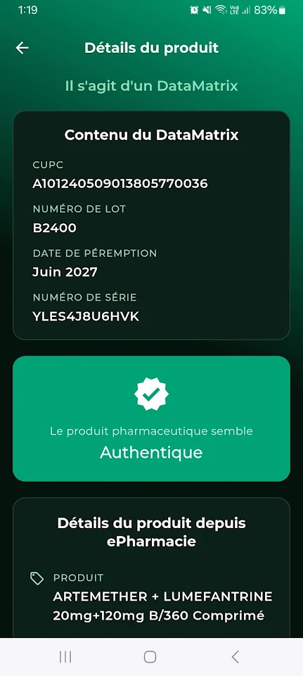 ePharma Track and Trace — screen 3