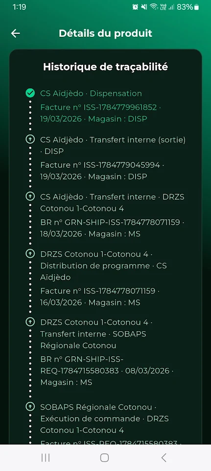 ePharma Track and Trace — screen 5