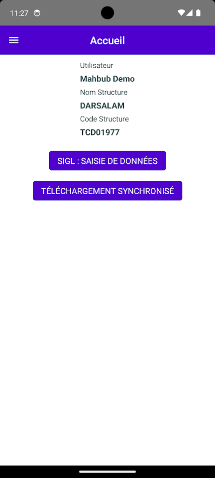 SIGL Tchad — screen 2